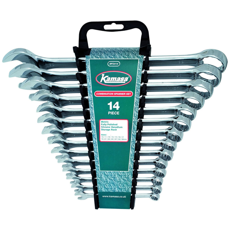 Power-Tec Combination Spanner Set 14pc SP2414 Kamasa - Dynamic Drive