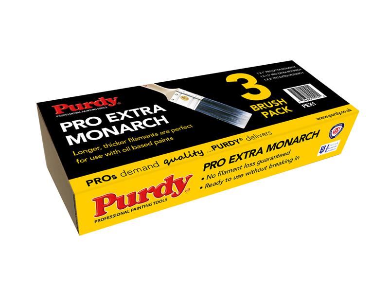 Purdy® Pro-Extra® Monarch™ Brush Set, 3 Piece Purdy® - Dynamic Drive