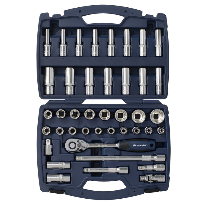 Sealey Socket Set 41pc 1/2"Sq Drive WallDrive® Metric Sealey  - Dynamic Drive