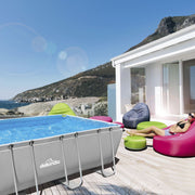 Dellonda Deluxe Steel Frame Swimming Pool with Filter Pump 18ft DL22 Dellonda - Dynamic Drive
