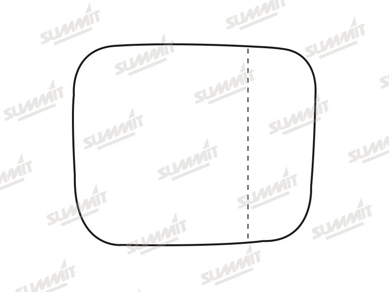 Summit Heated Base Plate With Blind Spot Mirror Glass fits Jeep Renegade 13 on LHS Summit - Dynamic Drive