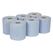 Sealey Paper Roll Blue 2-Ply Embossed 150m Pack of 6 BLU150 Sealey - Dynamic Drive