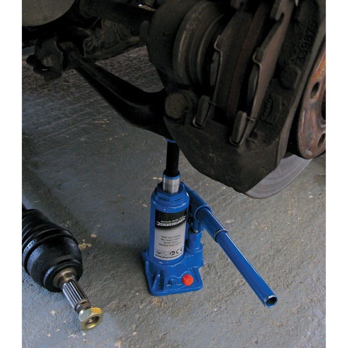 Silverline Hydraulic Bottle Jack 2 Tonne Silverline - Dynamic Drive
