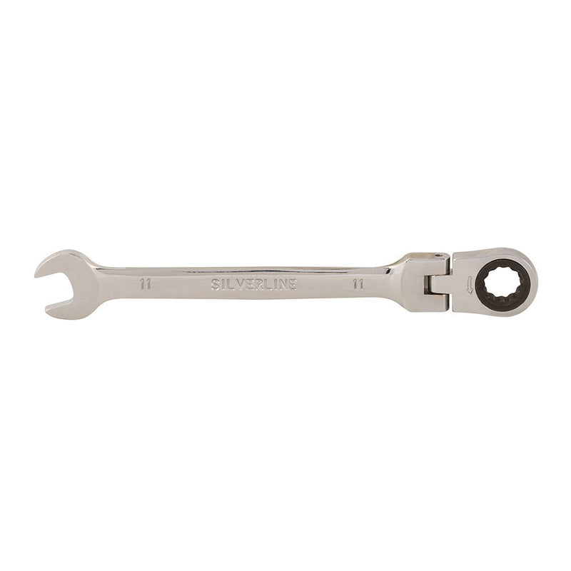 Silverline Flexible Head Ratchet Spanner 11mm Silverline - Dynamic Drive