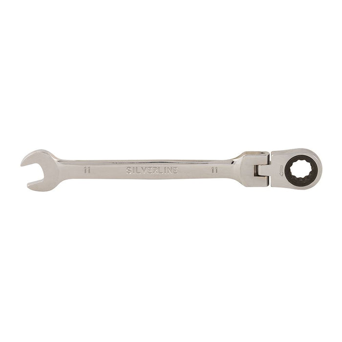 Silverline Flexible Head Ratchet Spanner 11mm Silverline - Dynamic Drive
