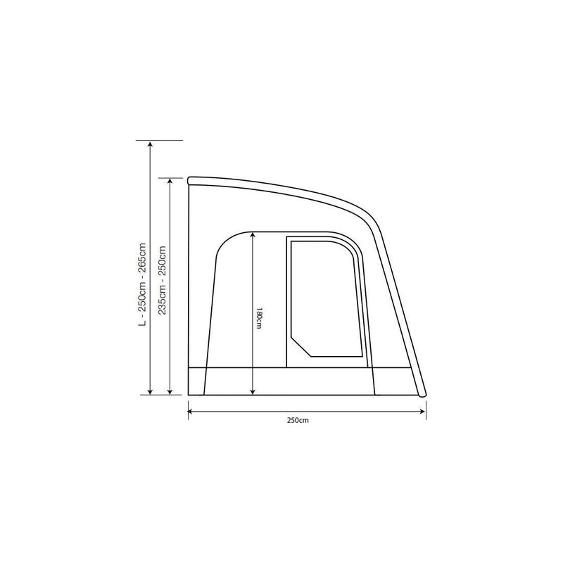 Outdoor Revolution Sportlite Air 320 Caravan Awning (235-250) Outdoor Revolution - Dynamic Drive