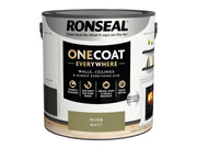 Ronseal One Coat Everywhere Interior Paint Olive Matt 2.5 litre Ronseal - Dynamic Drive