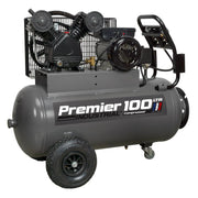 Sealey Air Compressor 100L Belt Drive 3hp with Front Control Panel SAC3103B Sealey - Dynamic Drive