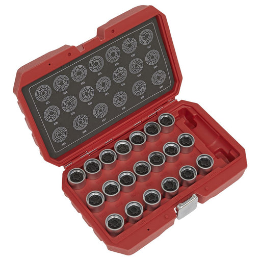 Sealey Locking Wheel Nut Key Set 20pc VAG SX219 Sealey - Dynamic Drive
