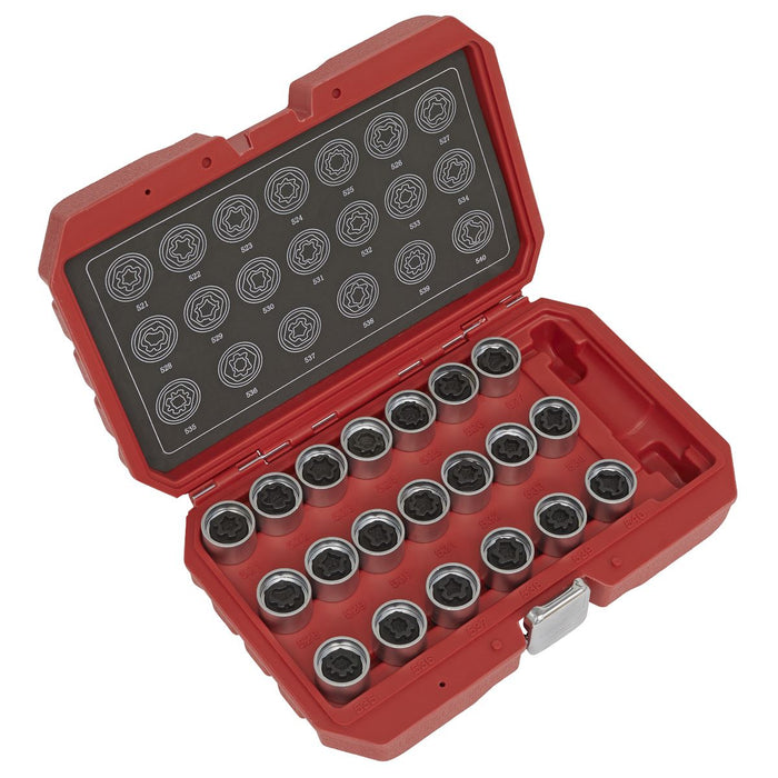 Sealey Locking Wheel Nut Key Set 20pc VAG SX219 Sealey - Dynamic Drive