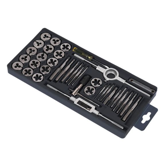 Sealey Tap & Die Set 40pc Split Dies Metric AK301 Sealey  - Dynamic Drive