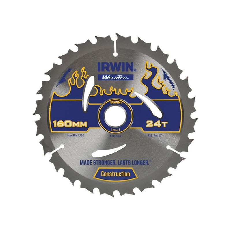 Irwin® Weldtec Circular Saw Blade 160 x 20mm x 24T ATB IRWIN® - Dynamic Drive