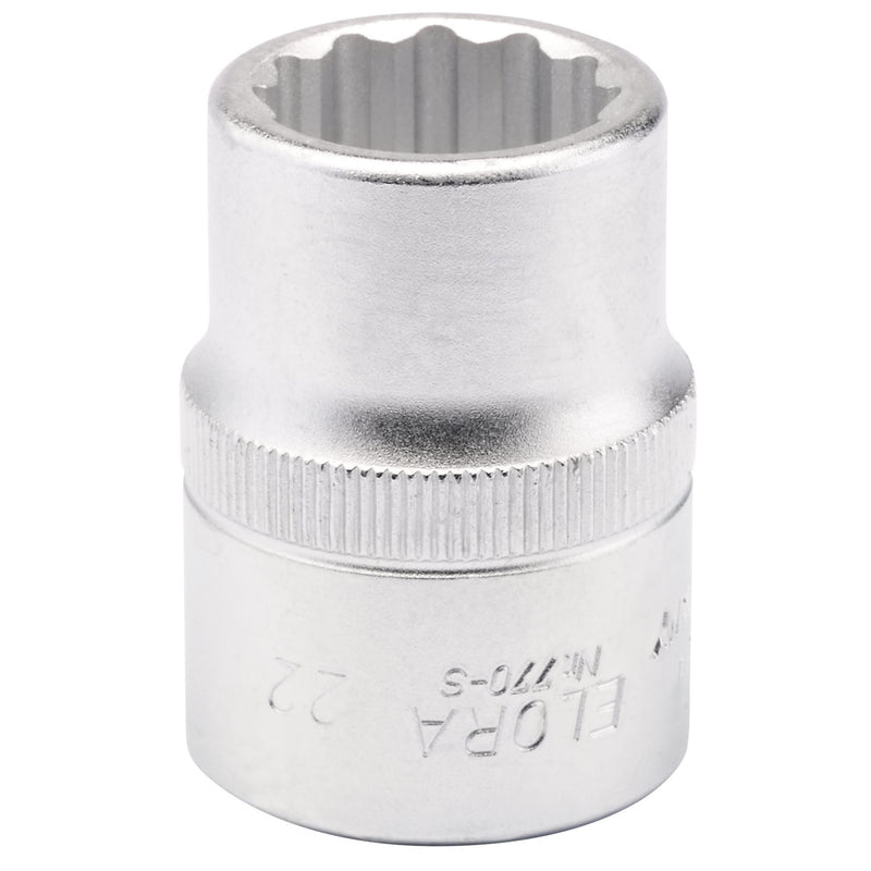 Draper Elora Bi-Hexagon Socket, 3/4" Sq. Dr., 22mm 00707 Draper - Dynamic Drive