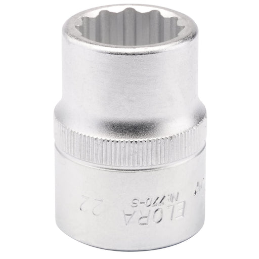 Draper Elora Bi-Hexagon Socket, 3/4" Sq. Dr., 22mm 00707 Draper - Dynamic Drive