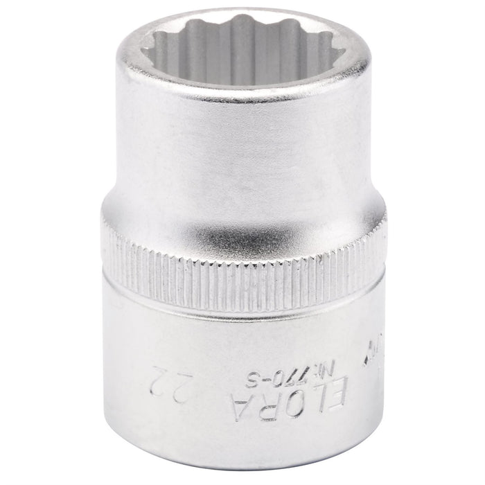 Draper Elora Bi-Hexagon Socket, 3/4" Sq. Dr., 22mm 00707 Draper - Dynamic Drive