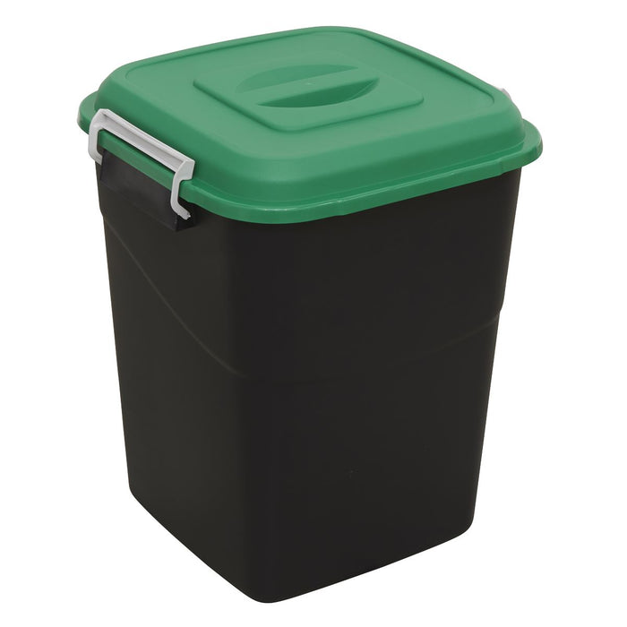 Sealey Refuse/Storage Bin 50L Green BM50G Sealey - Dynamic Drive