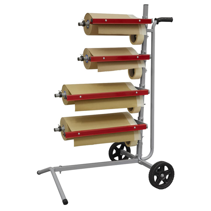 Sealey Masking Paper Dispenser Tree 2 x 300mm & 2 x 450mm Rolls MK63 Sealey - Dynamic Drive