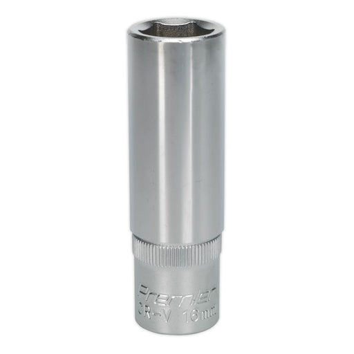 Sealey WallDrive Socket 16mm Deep 1/2"Sq Drive S1216D Sealey - Dynamic Drive
