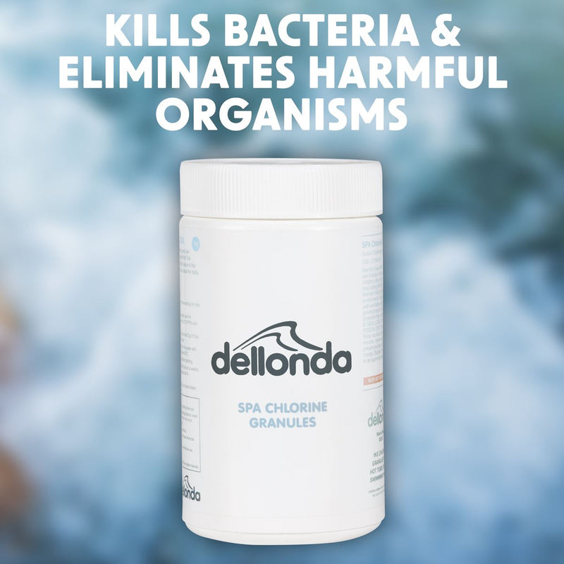 Dellonda Chlorine Granules for Hot Tubs/Spas & Swimming Pools 1kg DL50 Dellonda - Dynamic Drive