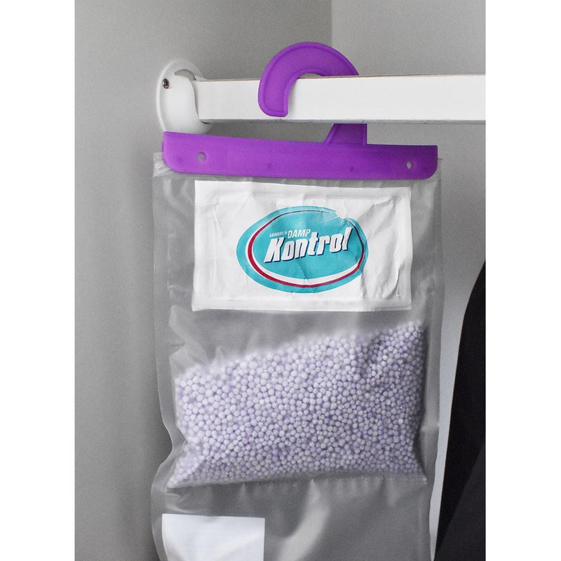Keep Your Wardrobe Fresh with Kontrol Hanging Dehumidifier Lavender Scent Kontrol Krystals - Dynamic Drive