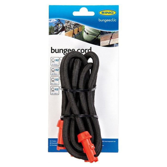 Ring RLS90 BungeeClic Cord Twin Pack, 90-135 cm, Black/Red, Set of 2 Ring Automotive  - Dynamic Drive