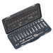 Sealey Premier 34pc 3/8" Drive Lock On Socket Set 6-24mm Ratchet Handle Sealey  - Dynamic Drive