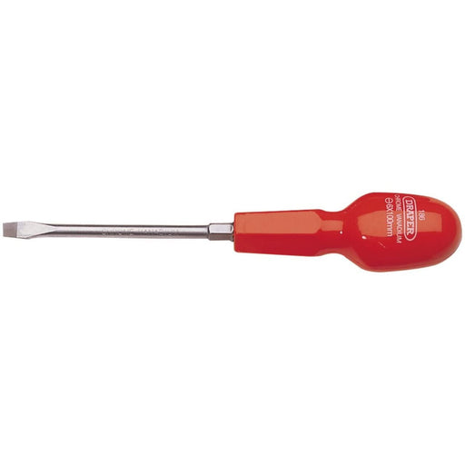 Draper Plain Slot Flared Tip Cabinet Pattern Screwdriver, 6 x 100mm (Sold Loose) Draper - Dynamic Drive
