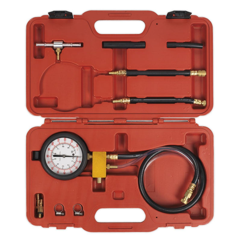 Sealey Fuel Injection Pressure Test Kit Test Port VSE211 Sealey - Dynamic Drive