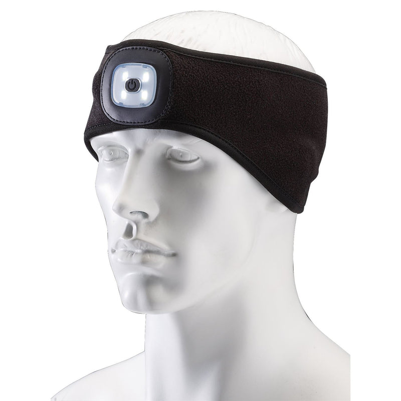 Draper Headband with USB Rechargeable LED Torch, 1W, Black, One Size 95172 Draper - Dynamic Drive