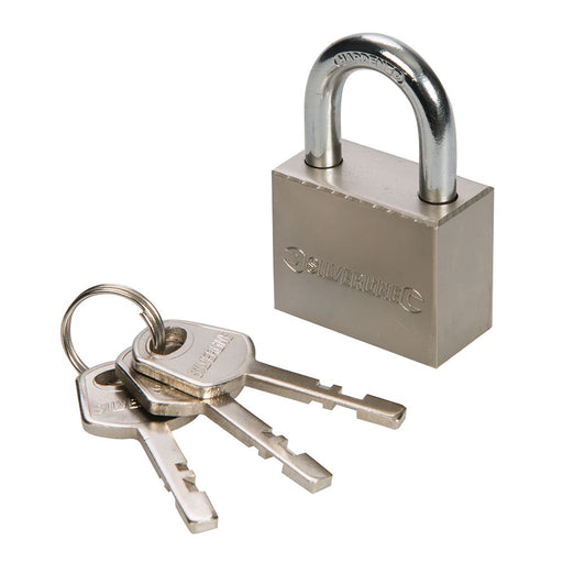 Silverline Steel Padlock 40mm Silverline - Dynamic Drive