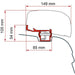 Fiamma Adaptor for F40 Awning on VW T5/T6 RHD: Easy and Convenient Compatibilit Fiamma - Dynamic Drive
