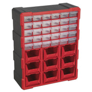 Sealey Cabinet Box 39 Drawer Red/Black APDC39R Sealey - Dynamic Drive