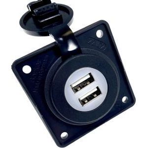 Twin Usb Charging Point On Berker Backplate-Anthracite 20238A UK Camping And Leisure - Dynamic Drive