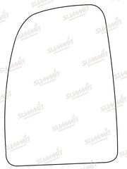 Summit Stick-On Commercial Mirror Glass fits Citroen Jumper, Fiat Ducato, Peugeot Boxer LHS Summit - Dynamic Drive
