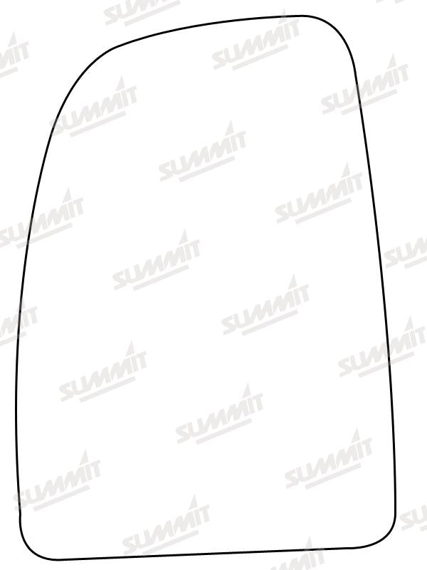 Summit Stick-On Commercial Mirror Glass fits Citroen Jumper, Fiat Ducato, Peugeot Boxer LHS Summit - Dynamic Drive