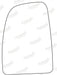 Summit Stick-On Commercial Mirror Glass fits Citroen Jumper, Fiat Ducato, Peugeot Boxer LHS Summit - Dynamic Drive