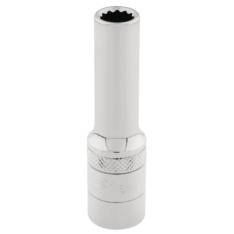 Draper HI-TORQ 12 Point Deep Socket, 3/8" Sq. Dr., 8mm 32818 Draper - Dynamic Drive