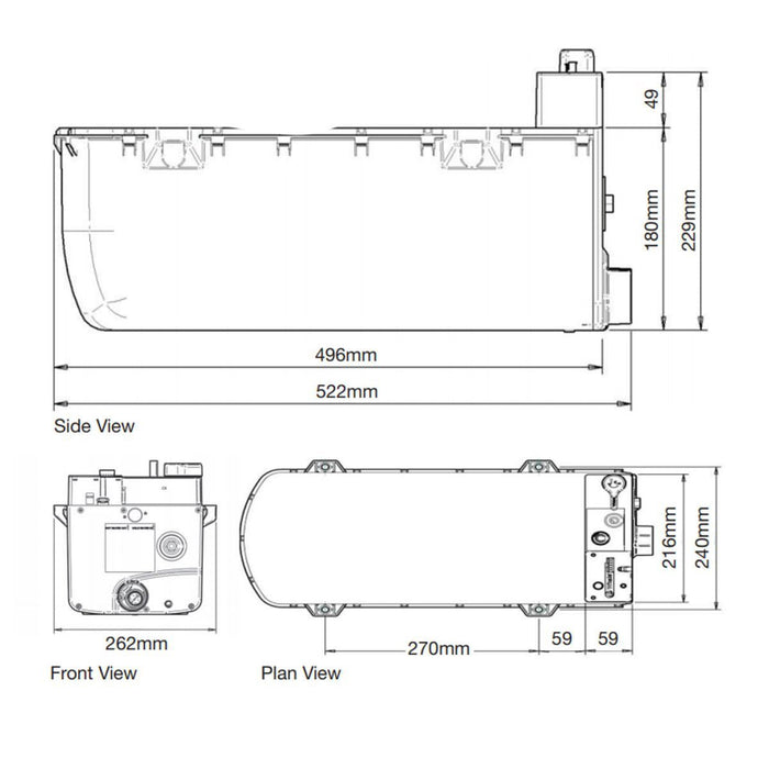Whale Expanse Onboard Water Heater Gas and Electric with Flue Kit Whale - Dynamic Drive