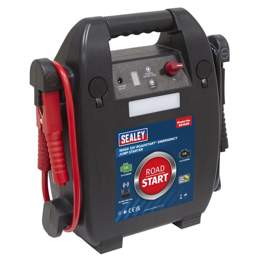 Sealey RoadStart Emergency Jump Starter 12V 3.5ltr 6 Cylinder RS102B Sealey  - Dynamic Drive