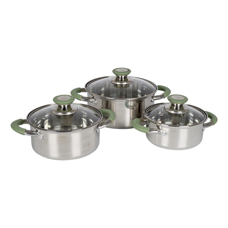 Bo-Camp Cookware Set Elan 3 Pieces RVS Bo-Camp - Dynamic Drive