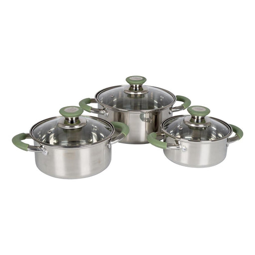 Bo-Camp Cookware Set Elan 3 Pieces RVS Bo-Camp - Dynamic Drive
