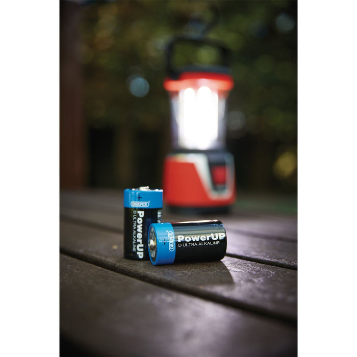 Draper PowerUP Ultra Alkaline D Batteries (Pack of 4) 03979 Draper - Dynamic Drive