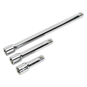 Sealey Extension Bar Set 3pc 1/2"Sq Drive S0720 Sealey - Dynamic Drive