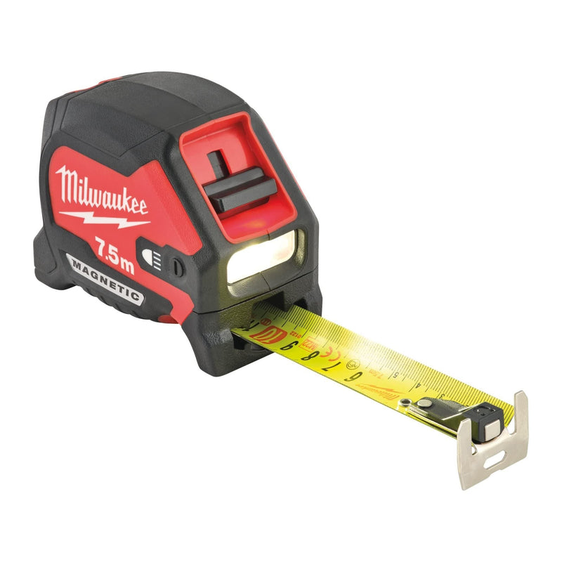 Milwaukee LED Magnetic Tape Measure 7.5 mtr Milwaukee - Dynamic Drive