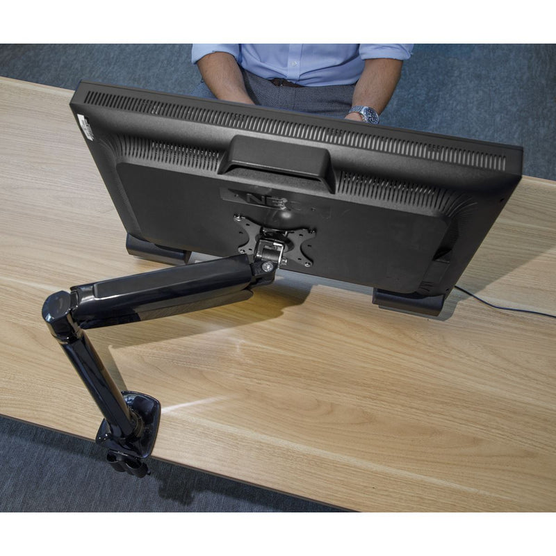 Dellonda Adjustable Single Monitor Arm with 360 Rotation - Black DH24 Dellonda - Dynamic Drive