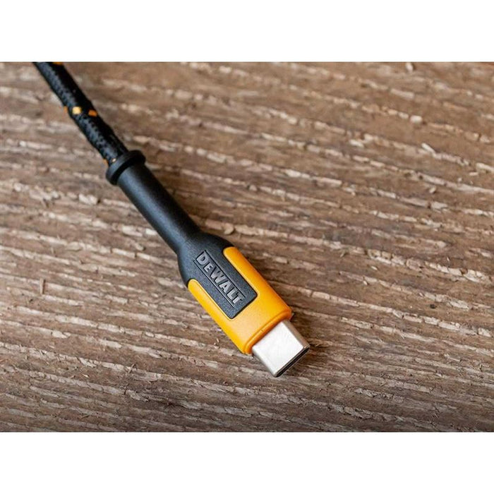 Dewalt Telecoms USB A to USB C Reinforced Charging Cable 1.2m (4ft) DEWALT Telecoms - Dynamic Drive