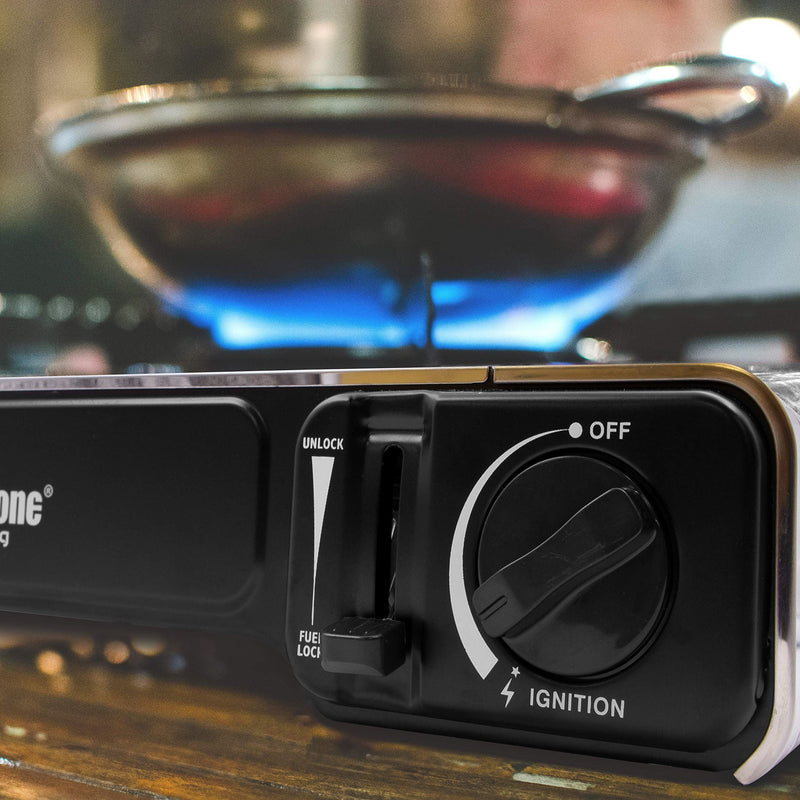 Portable Gas Stove - Fully Safety Certified 18949 Milestone Camping - Dynamic Drive