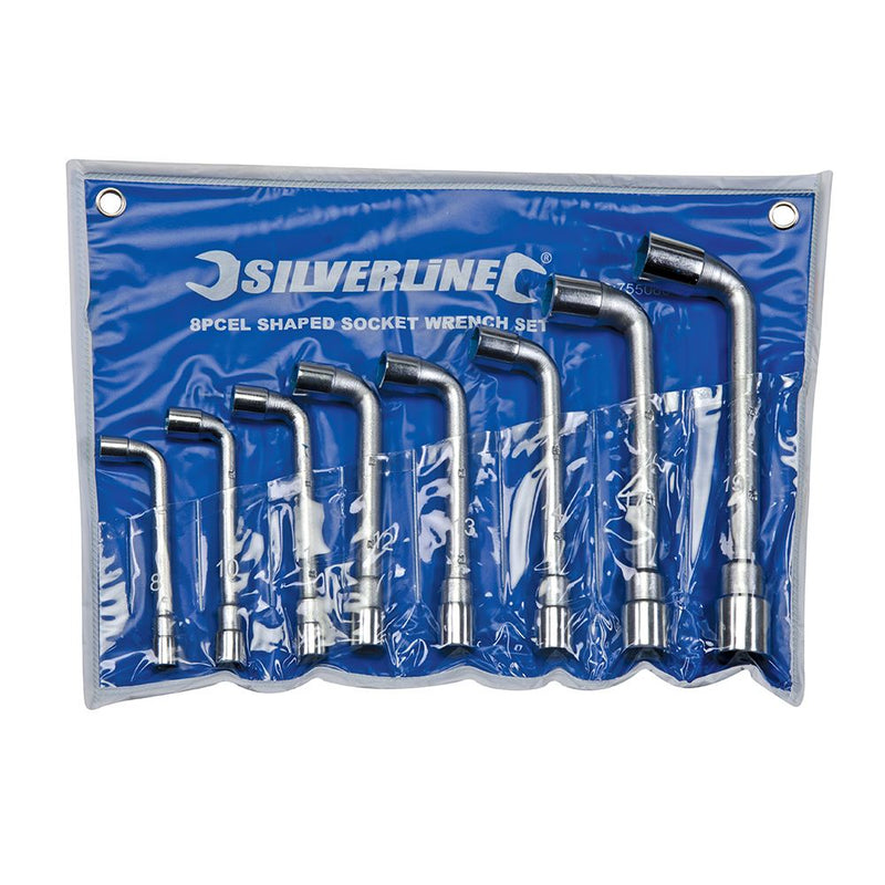 Silverline L-Shaped Socket Wrench Set 8pce 8 - 19mm Silverline - Dynamic Drive