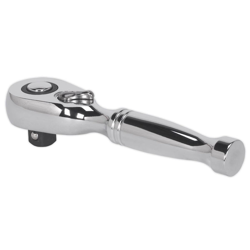 Premier Stubby Pear-Head Ratchet Wrench with Flip Reverse 3/8"Sq Drive Sealey Premier - Dynamic Drive