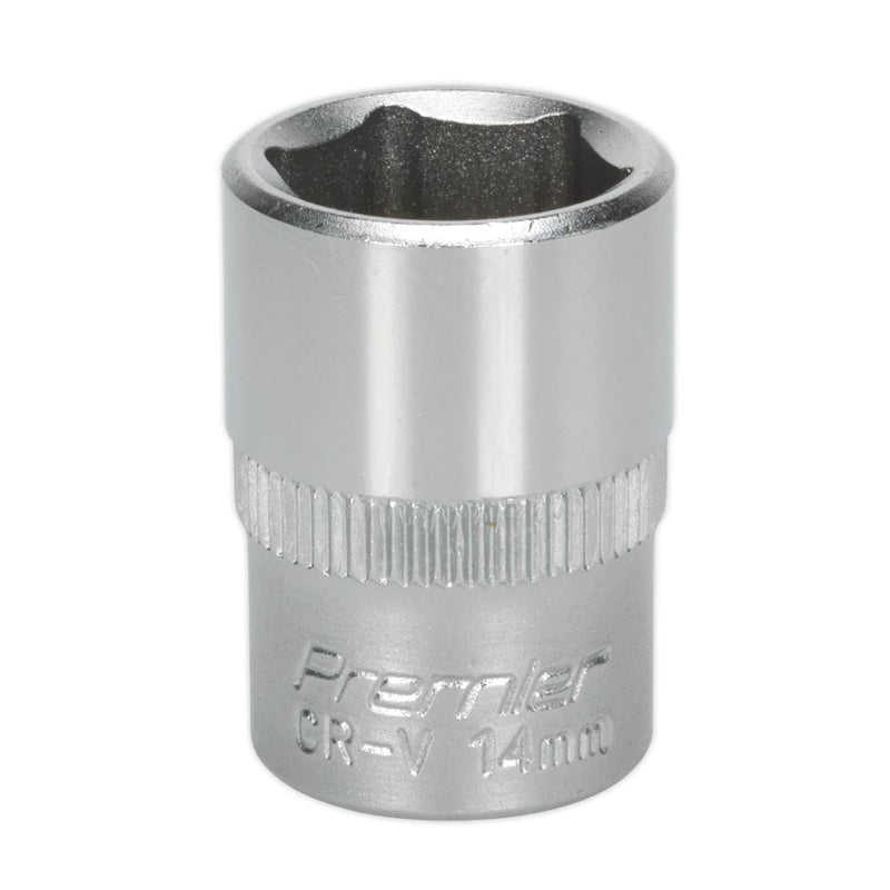 Sealey WallDrive Socket 14mm 3/8"Sq Drive S3814 Sealey - Dynamic Drive